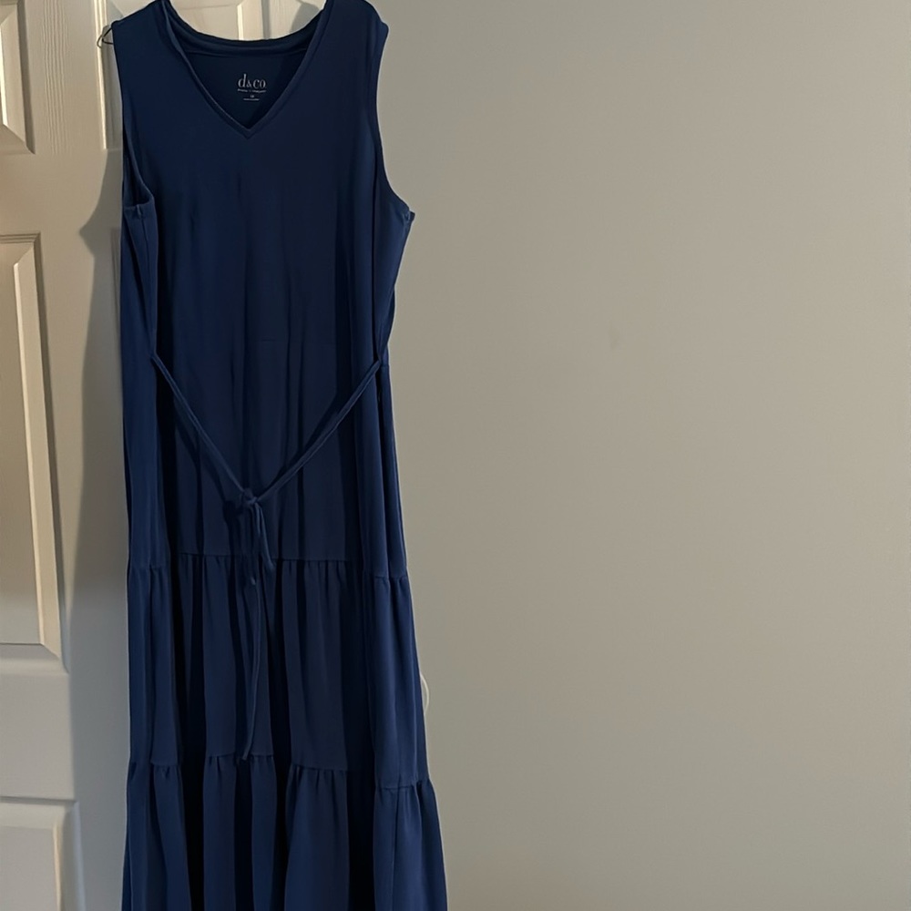 Blue tank top dress